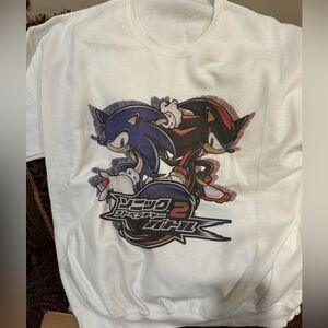 New Sonic the Hedgehog sweatshirt, large size.